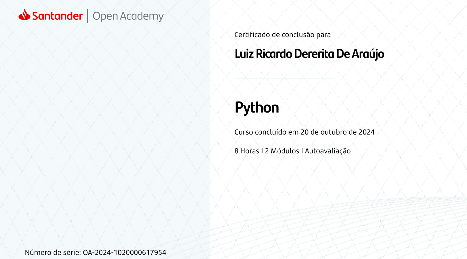 Certificado Python
