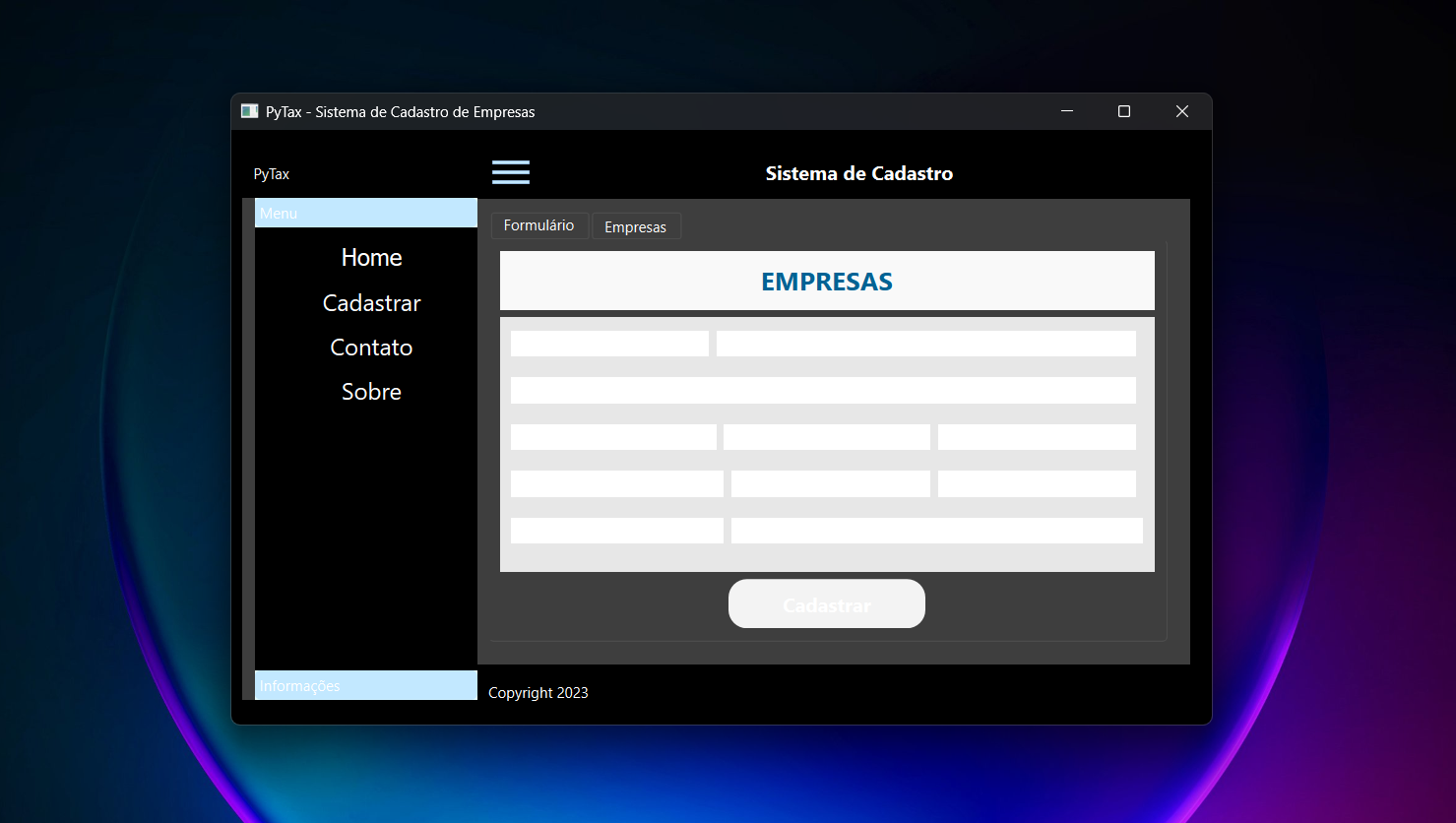 CRUD Cadastro de Empresas